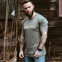 Футболка Microtech CORE TEE GREEN/TAN купить в 